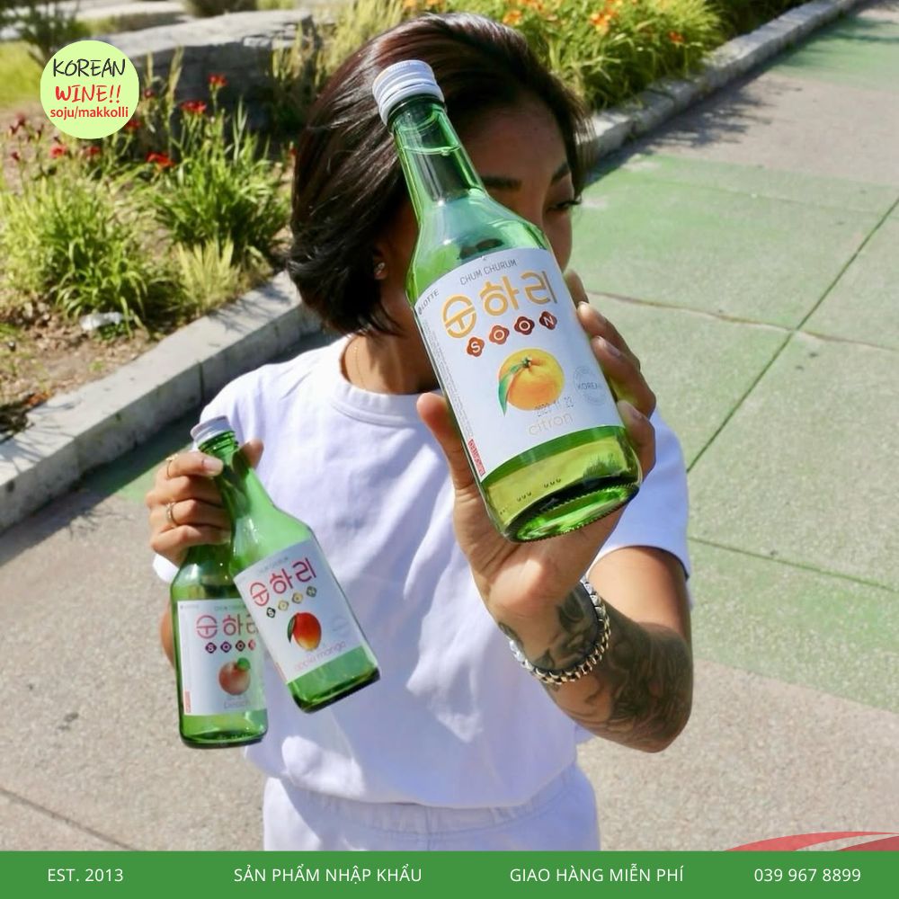 Rượu Soju Hương Chanh Chum Churum Citron