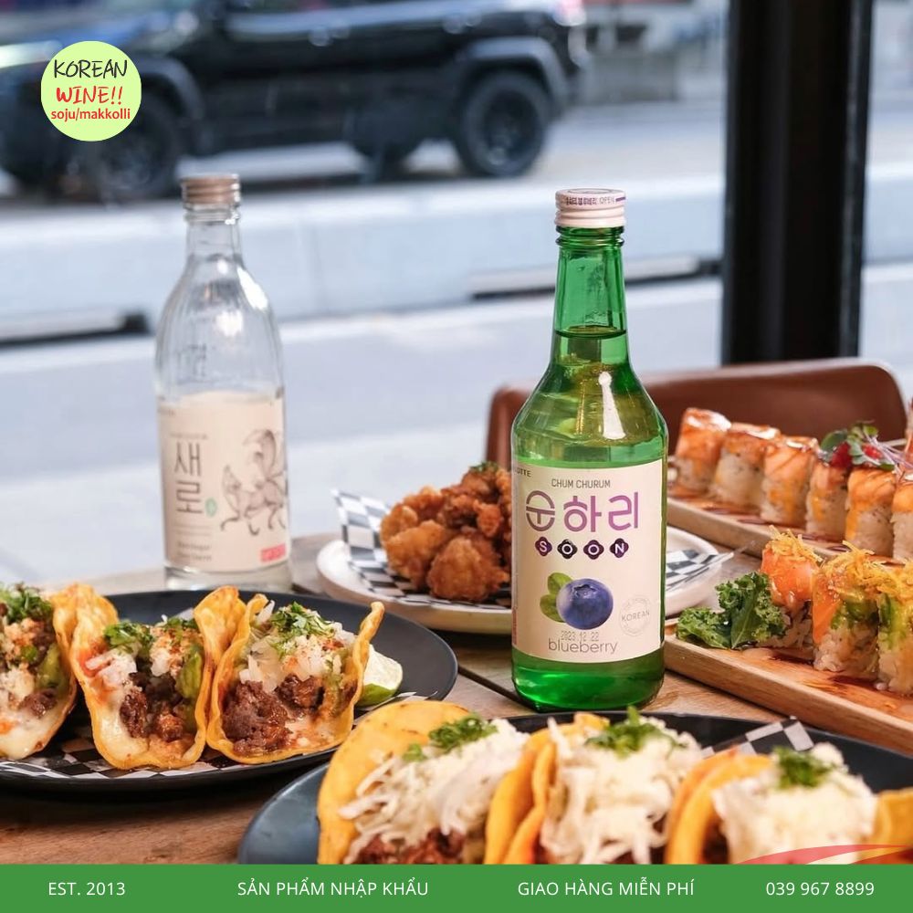 Rượu Soju Hương Việt Quất Chum Churum Blueberry