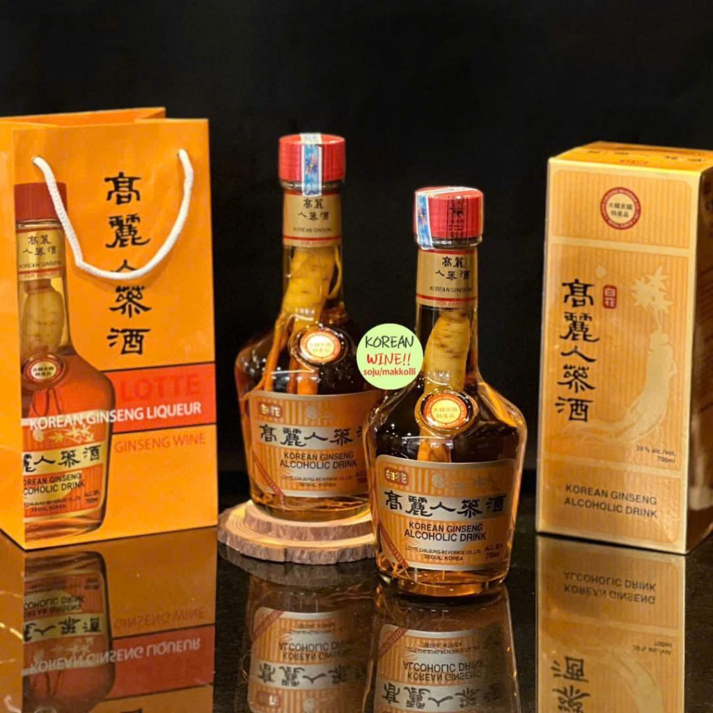 Rượu Hàn Quà Tặng, rượu nhân sân hàn quốc, rượu quà tặng, quà tặng tết