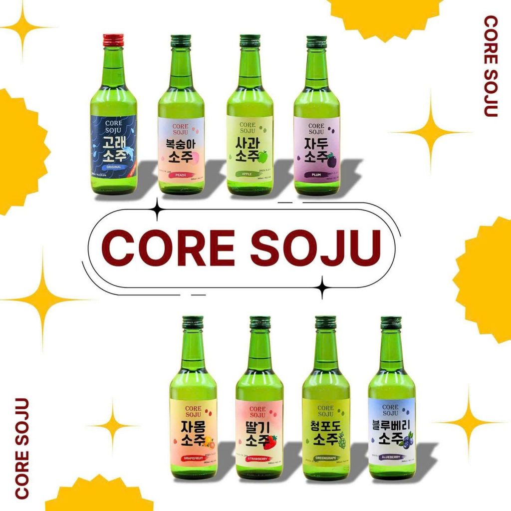 Rượu Soju Hương Bưởi Core Grapefruite 360ml- Rượu Hàn Quốc