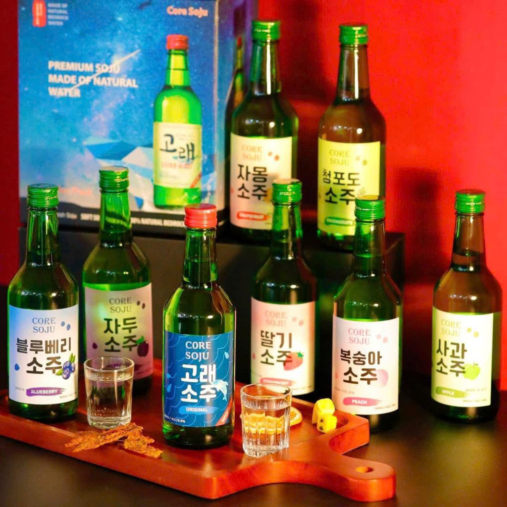 Rượu Soju Hương Nho Xanh Core Green Grape 360ml - Rượu Soju Hàn Quốc