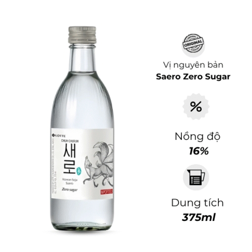 Rượu Soju Chum Churum Saero Zero Sugar Hương Truyền Thống - ảnh 2