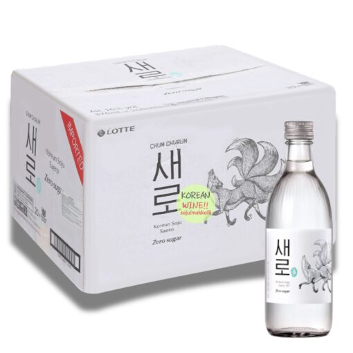 Thùng 20 Chai Soju Saero Zero Sugar Chum Churum Hương Truyền Thống - ảnh 2