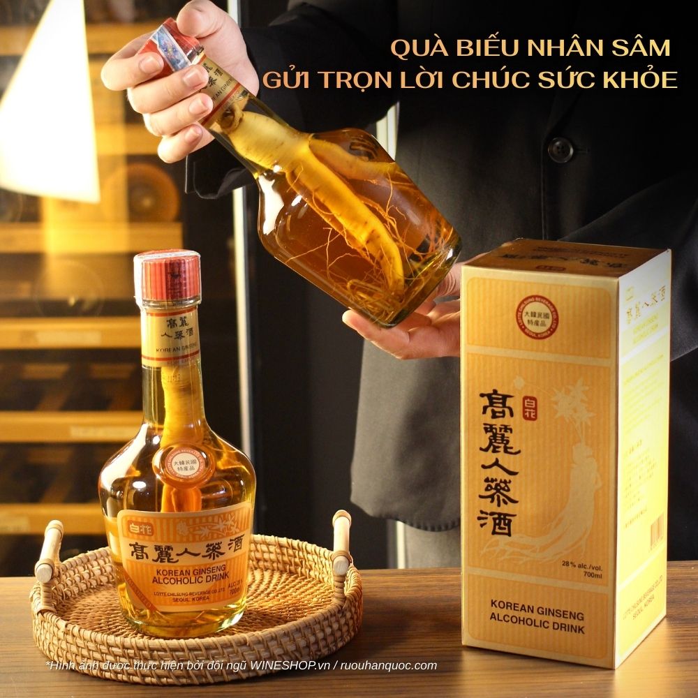 Rượu Nhân Sâm Hàn Quốc Nhập Khẩu