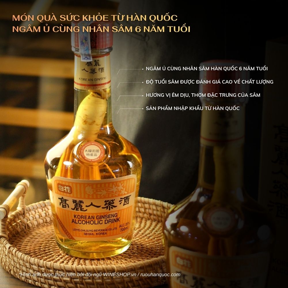 Rượu Nhân Sâm Hàn Quốc Nhập Khẩu