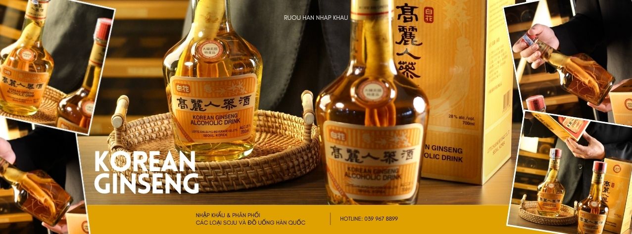 Rượu nhân sâm Hàn Quốc cao cấp