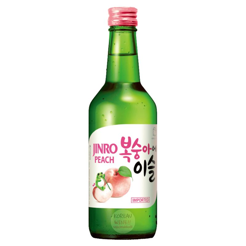 Chai soju Jinro vị đào Peach 360ml nồng độ 13%
