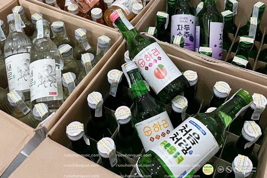 Thùng 20 chai soju Chumchurum