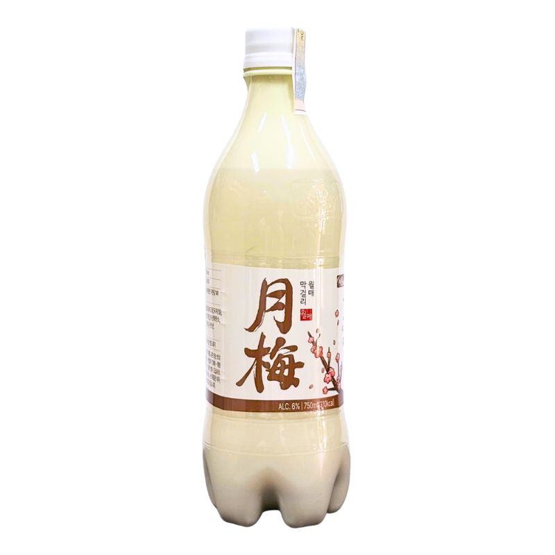 Chai rượu gạo Walmae Makgeolli 6% 750ml cho menu quán nướng Hàn